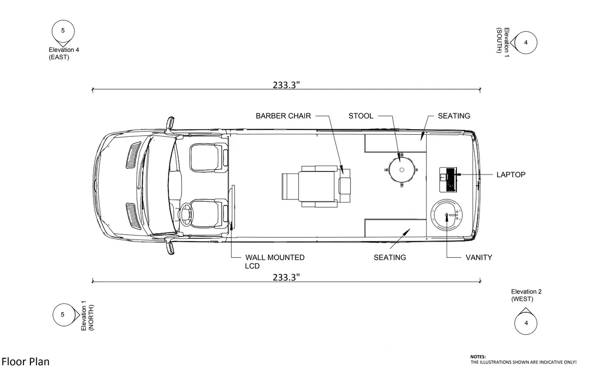 Mobile Barber Floor Plan [Top]