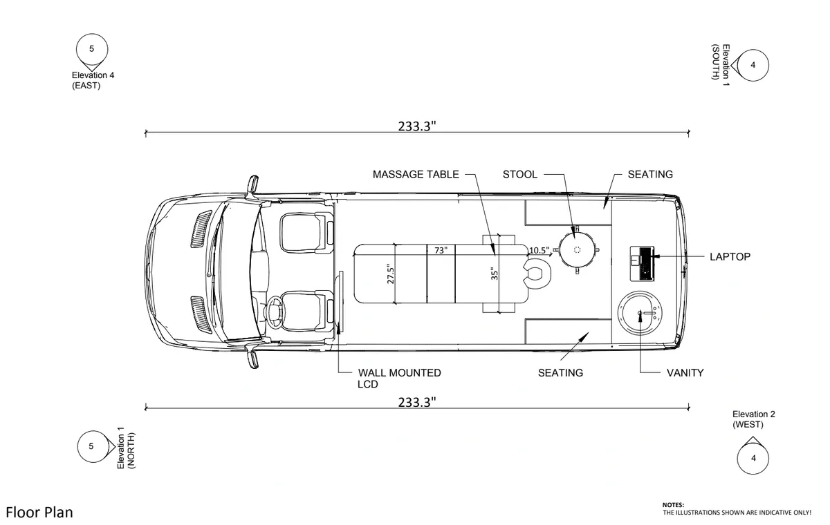Mobile Masseuse Floor Plan [Top]